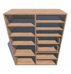 Wardrobe with 2 sections